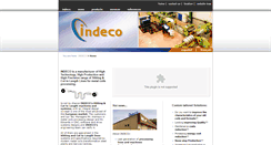 Desktop Screenshot of indeco.biz