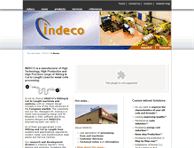 Tablet Screenshot of indeco.biz